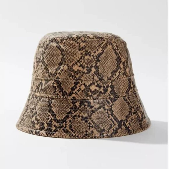⭐️ Jade Snake Hipster Hippie Art Chic Glam Python Tik College Beach Bucket Hat - Picture 2 of 3